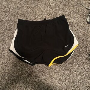 Nike Women's Black and White Running Shorts